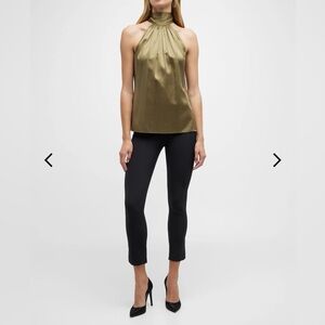 Veronica Beard Zip Back Scuba Leggings Black Size 6 NWT New With Tags